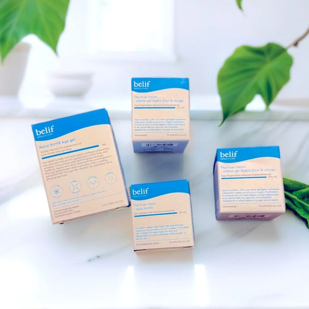 💦 BELIF The True Cream  + Aqua Bomb Eye Gel Set of Minis